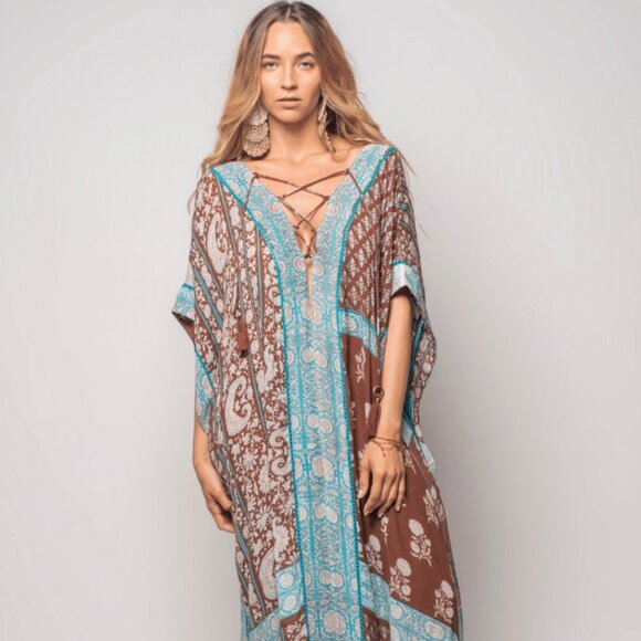 Bohemian Queen Maxi Kaftan - Picture 3 of 11